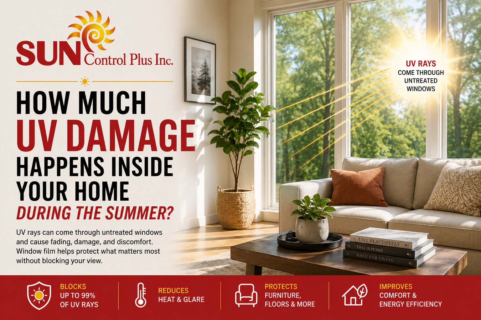 You are currently viewing How Much UV Damage Happens Inside Your Home During the Summer?